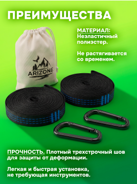 Набор ремней для гамака ARIZONE Garden 