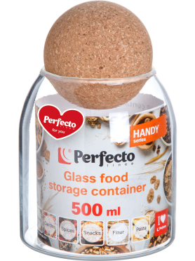 Банка стеклянная для сыпучих продуктов PERFECTO LINEA Handy 34-10хххх
