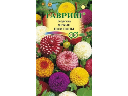 Семена георгины Цветочная коллекция Яркие помпоны ГАВРИШ 0,2 г 