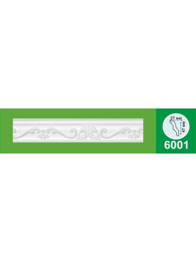 Плинтус потолочный COMFORTPLAST 6001 КП 2000х27х47 мм 