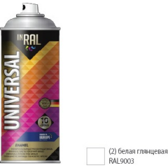 Эмаль аэрозольная универсальная INRAL Universal Enamel 