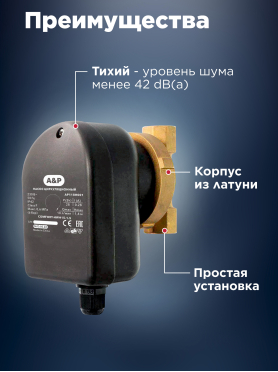 Насос циркуляционный A&P COMFORT-HWH15-1.5  