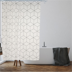 Штора для ванной комнаты 180х180 с кольцами PERFECTO LINEA Secret