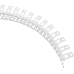 Уголок перфорированный штукатурный ПВХ арочный ЛИГА-РЕГИОН 25х25 мм 3 м