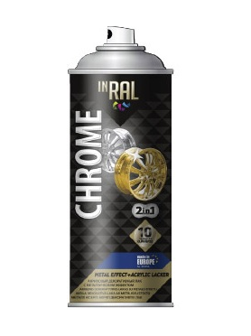 Краска аэрозольная INRAL Chrome Metal Effect