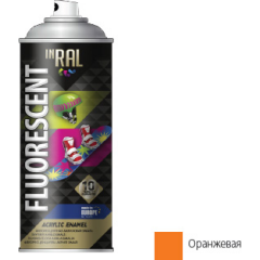 Краска-эмаль аэрозольная флуоресцентная INRAL Fluorescent Acrylic Enamel 