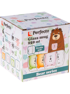 Стакан стеклянный PERFECTO LINEA Bear с двойными стенками 250 мл