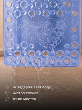 Коврик для ванной комнаты 64х36 PERFECTO LINEA Прямоугольный