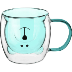 Кружка стеклянная PERFECTO LINEA Bear с двойными стенками 250 мл