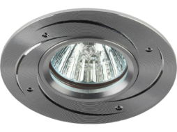 Точечный светильник под лампу GU5.3 ЭРА KL43 SL/1 ЭРА серебро 
