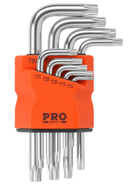Набор ключей Torx T10H-T50H 9 предметов коротких PRO STARTUL 