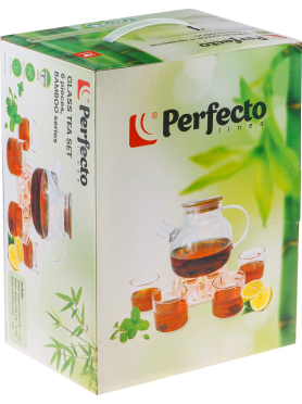 Заварочный чайник стеклянный PERFECTO LINEA Bamboo 1 л