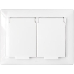 Розетка двойная скрытая BYLECTRICA Стиль