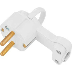 Вилка электрическая угловая с заземлением 6 А 250 В BYLECTRICA 
