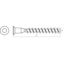 Конфирмат с внутренним шестигранником STARFIX 