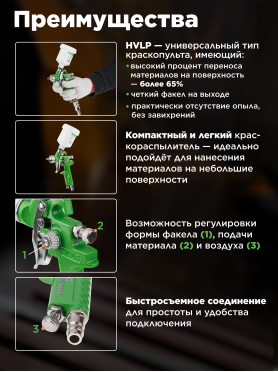 Краскопульт пневматический ECO SG-2000 