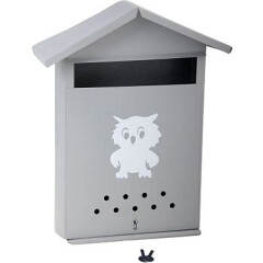 Ящик почтовый АГРОСНАБ Домик с замком 350х280х60 серый  Ящик почтовый АГРОСНАБ Домик с замком 350х280х60 серый