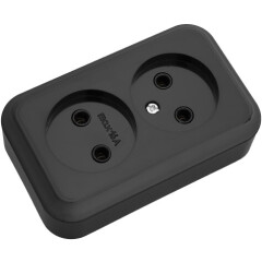 Розетка двойная наружная BYLECTRICA Пралеска