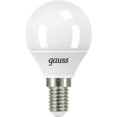 Лампа светодиодная E14 GAUSS Black G45