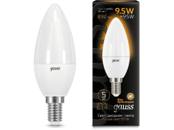 Лампа светодиодная E14 GAUSS Black C37