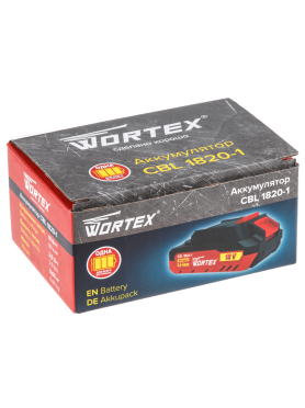 Аккумулятор 18 В 2 Ач Li-Ion WORTEX CBL 1820-1 XLT 