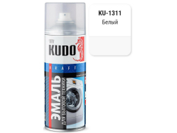 Эмаль аэрозольная KUDO для бытовой техники белая 520 мл 