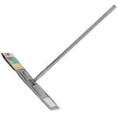 Швабра для пола PERFECTO LINEA Solid с насадкой из микрофибры серая 