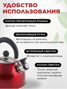 Чайник со свистком PERFECTO LINEA Holiday