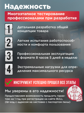 Молоток отбойный BULL SH 1101 