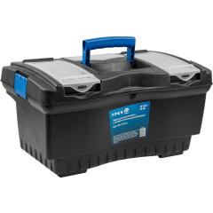 Ящик для инструмента пластмассовый ТРЕК 20232 560х320х275 мм с лотком и органайзерами 