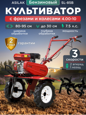 Культиватор бензиновый ASILAK SL-85B 