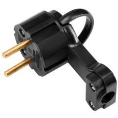 Вилка электрическая угловая 6 А 250 В BYLECTRICA (В6-060)