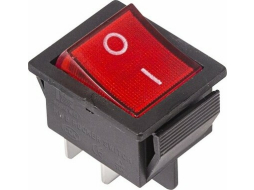 Выключатель клавишный ON-OFF REXANT красный с подсветкой