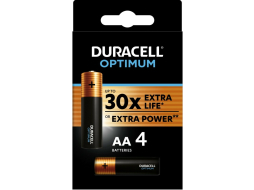 Батарейка АА DURASELL Optimum 1,5V алкалиновые 4 штуки 