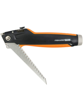 Нож строительный выдвижной для гипсокартона FISKARS CarbonMax 