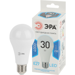 Лампа светодиодная E27 ЭРА STD LED A65-30W-840-E27 30 Вт 4000K