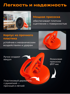 Стеклодомкрат пластиковый одинарный STARTUL STANDART 