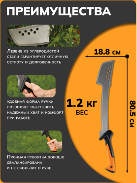 Топор мачете FISKARS 