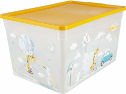 Коробка для хранения вещей пластиковая ПОЛИМЕРБЫТ Giraffix
