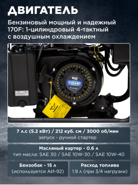 Генератор сварочный бензиновый ECO PE-160RW 