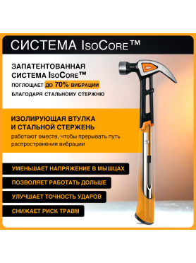 Молоток-гвоздодер 0,455 кг FISKARS M 