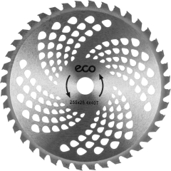Нож для мотокосы 40 зубов 255х1.3х25.4 мм ECO 