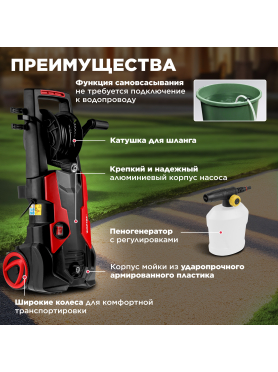 Мойка высокого давления WORTEX PW 1523-1 
