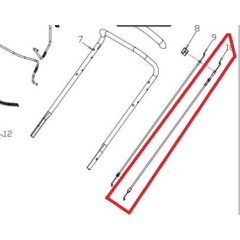 Трос привода для газонокосилки GUNTER LMB-480SV, 530SV 