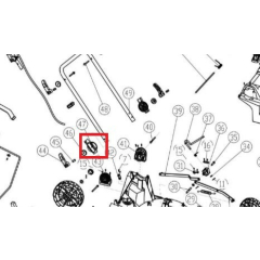Фиксатор ответная часть для газонокосилки WORTEX CLM3836 