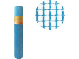 Стеклосетка штукатурная ячейка 5х5 1х50 м ЗАВОД № 1 синяя 