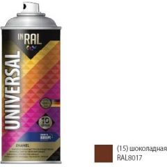 Эмаль аэрозольная универсальная INRAL шоколадная матовая 400 мл 