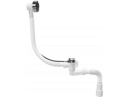 Сифон для ванны выпуск 70 мм гибкая труба 1 1/2" - 40/50 мм AV ENGINEERING 