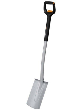 Лопата штыковая FISKARS Xact телескопическая прямая 