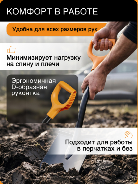 Лопата туристическая FISKARS Solid 